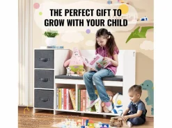 Banco de Lectura SucceBuy para Niños con Almacenamiento y Cojín - Seguridad, Confort y Estilo