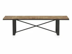 Banco de madera con formas de bloques