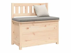 New Banco de madera maciza de pino 80x41x77 cm ES575010 Banco Y Pie De Cama|Banco Y Pie De Cama