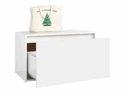 Discount Banco de pasillo de madera de ingeniería 80x40x45 cm ES130603 Blanco