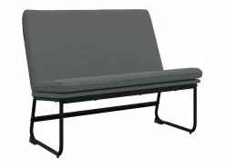 New Banco de tela oscuro 100x75x76 cm ES356782 Gris