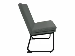 New Banco de tela oscuro 100x75x76 cm ES356782 Gris