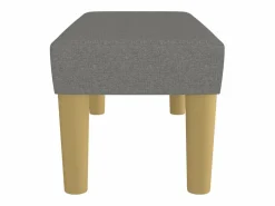 Best vidaxl Banco de tela oscuro 70x30x30 cm Gris