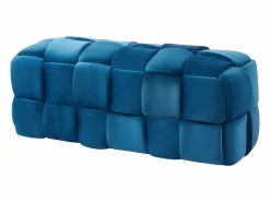 Vente-unique Banco de terciopelo tejido. Cabecero de cama. FABERO