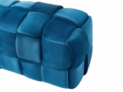 Vente-unique Banco de terciopelo tejido. Cabecero de cama. FABERO