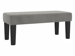 Clearance Banco de terciopelo claro 70x30x30 cm Banco Y Pie De Cama|Banco Y Pie De Cama