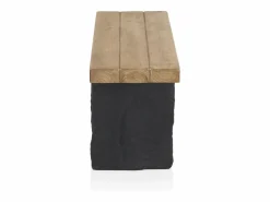 Hot Banco efecto madera de abeto y base de poliresina mgo Banco Y Pie De Cama|Banco Y Pie De Cama