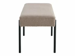 Best House Nordic Banco marrón con pies negros 100 x 36 x 42.5 cm Topo
