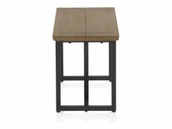 Banco metalico grande con asiento de madera Banco Y Pie De Cama|Banco Y Pie De Cama