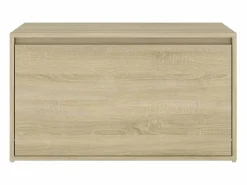 Outlet Banco pasillo madera de ingeniería roble Sonoma 80x40x45 cm Zapatero|Mueble De Almacenaje