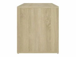 Outlet Banco pasillo madera de ingeniería roble Sonoma 80x40x45 cm Zapatero|Mueble De Almacenaje