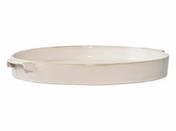 Online Bandeja de cerámica blanca Ø 37 cm Jarrón