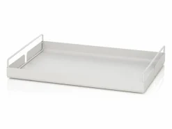 Clearance Bandeja de servir para mesa de cocina en metal blanco Jax Multicolor