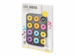 Bandeja para Donuts BIRKMANN Easy Baking 12 Moldes Ø7cm Acero al Carbono Antiadherente Resistente 37x26cm