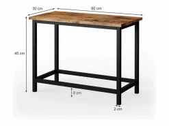 Banqueta madera antigua 60x30x45 fyrk Tocador