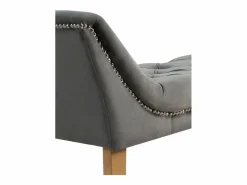 Outlet Banqueta tapizada con tejido aterciopelado y patas madera Banco Y Pie De Cama|Banco Y Pie De Cama