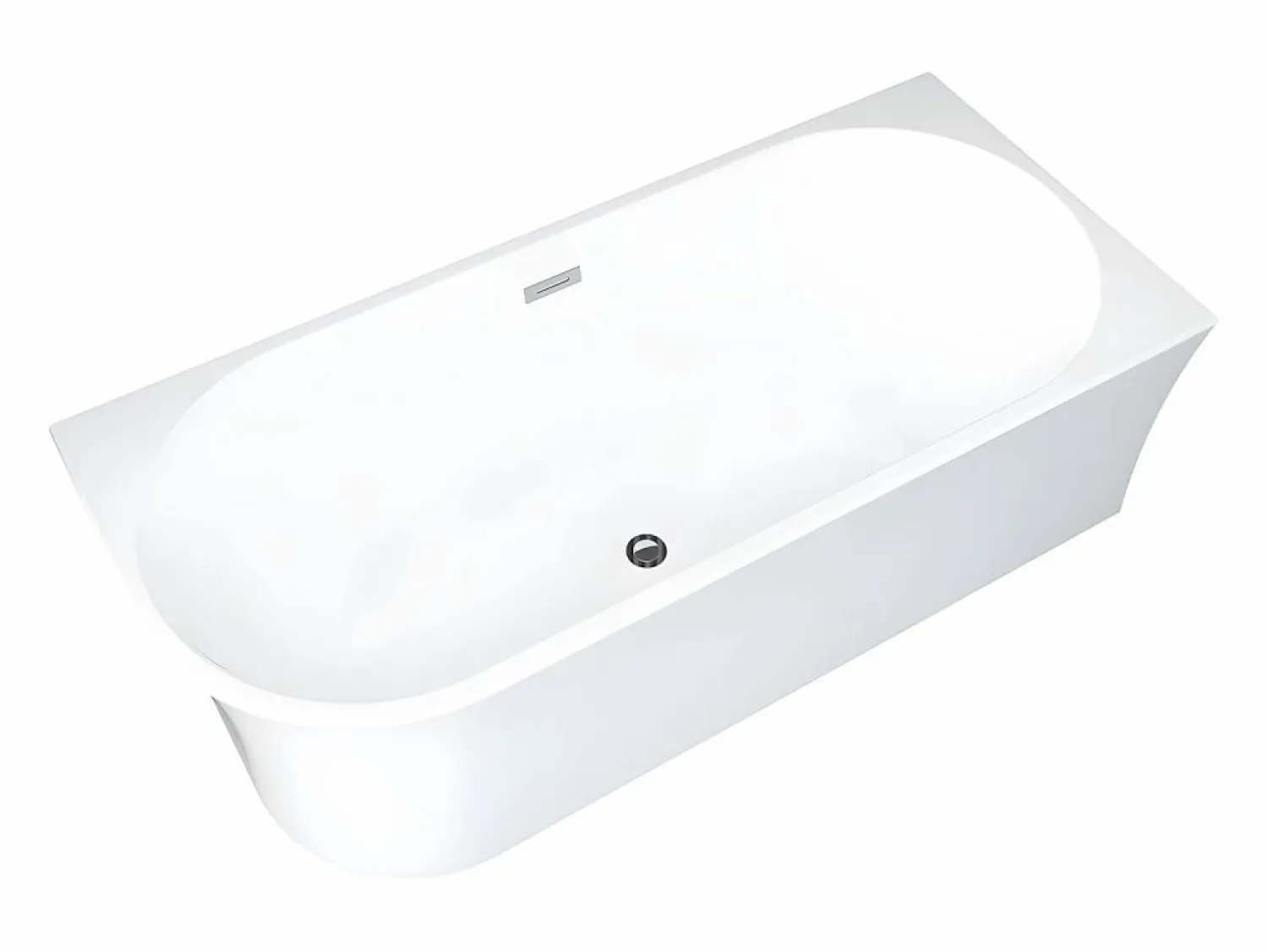 Best Baño de esquina derecho - 228 L - 170 x 75 x 59 cm - - Acrílico - PONTICOLA Bañera Rinconera
