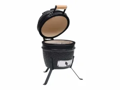 New vidaxl Barbacoa 2 en 1 ahumadora Kamado de cerámica 56 cm Negro