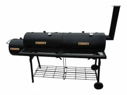 vidaxl Barbacoa ahumadora Nevada XL negra
