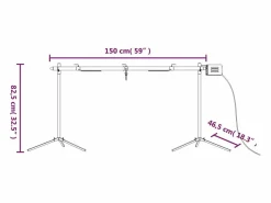 Best Barbacoa automática con motor acero inoxidable 150x46,5x82,5 cm Barbacoa