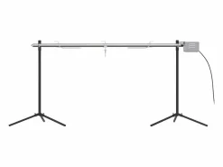 Barbacoa automática con motor acero inoxidable 150x46,5x82,5 cm ES642415