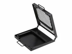 Barbacoa de Campo Plegable SucceBuy, Barbacoa Portátil en Acero de 57 cm para Camping y Picnic en el Aire Libre