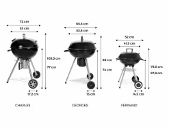 Sweeek Barbacoa de carbón con maletín de utensilios