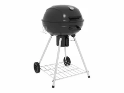 Best Barbacoa de carbón, con parrilla, ruedas, estante, cenicero y termómetro integrado, metal (65x55x89 cm) Barbacoa