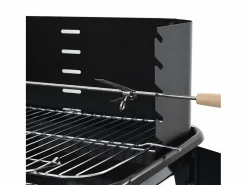 Hot Barbacoa de carbón con ruedas ES967233 Negro