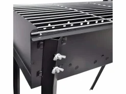 Outlet Barbacoa de carbón cuadrada con soporte Barbacoa