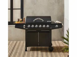 Barbacoa de gas de 7 quemadores con 1 quemador lateral Barbacoa