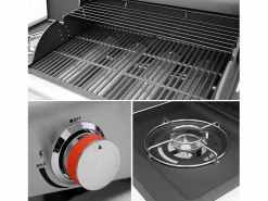 Hot Barbacoa de gas de 5 quemadores con 1 quemador lateral Barbacoa