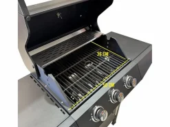 Barbacoa de gas Pegaso Hannover Grill 3 fuegos 110x110x46 cm