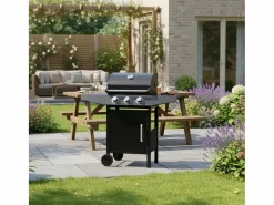 Barbacoa de gas Pegaso Hannover Grill 3 fuegos 110x110x46 cm