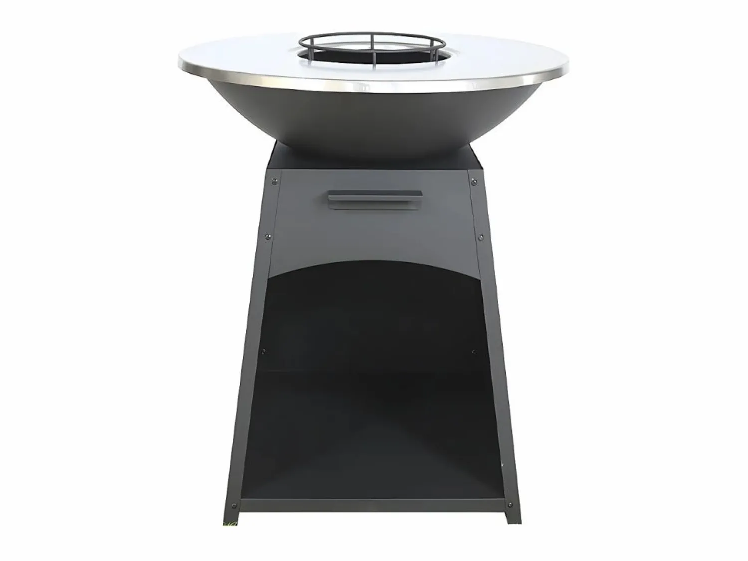 Vente-unique Barbacoa plancha brasero de acero, Ancho 81 x Prof. 81 x Alt. 96 cm , , CORVERA