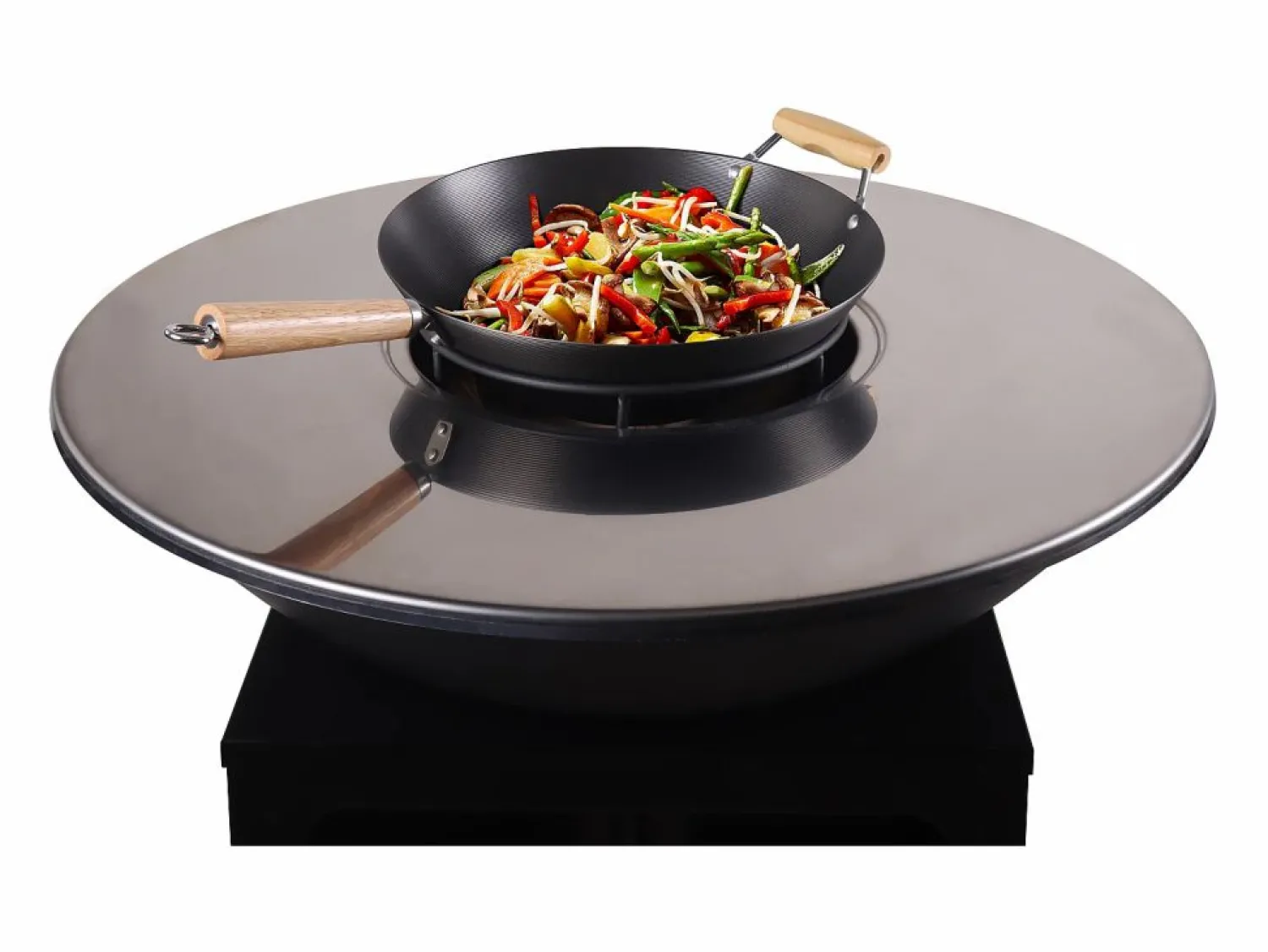 Vente-unique Barbacoa plancha brasero de acero, Ancho 81 x Prof. 81 x Alt. 96 cm , , CORVERA