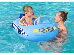Outlet Bestway Barca Hinchable Coche de Policía 88X66X32 cm con Sonido de Sirena Policia Mayores de 3 Años Azul