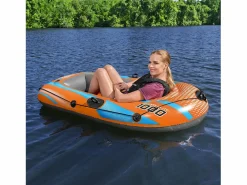 Best Bestway Barca Hinchable Individual Kondor Elite 1000 Raft 162x96x20 cm con Asas y Suelo Hinchable Naranja