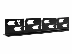 Hot Barra De Caída Del Plato De Ducha 100Cm Left Black Plato De Ducha