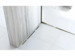 Sale Rea Barra De Caída Del Plato De Ducha 100Cm Right Gold Dorado