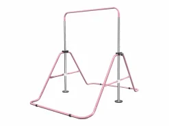 Barra de gimnasia extensible para niños, altura ajustable, plegable, de acero, (145 x 100 x 130 cm)