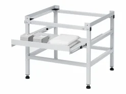 New Base de Lavadora SucceBuy Soporte para Lavadora (123 x 63,5 cm, 268 kg, Doble Estante) Mueble Para Lavadora