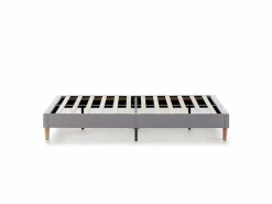 Best VS Venta-stock Base tapizada + Cabecero Aura 90x190 cm Gris claro