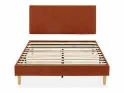 Discount VS Venta-stock Base tapizada + cabecero Bari 160x200 cm Teja Rojo
