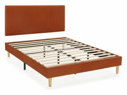 Sale Base tapizada + cabecero Bari 150x190 cm Teja Somier Tapizado