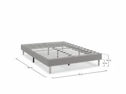 Clearance Base tapizada Aura 140x190 cm Somier Tapizado|Somier - 140X190Cm