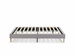 Outlet VS Venta-stock Base tapizada Aura 160x200 cm Gris claro