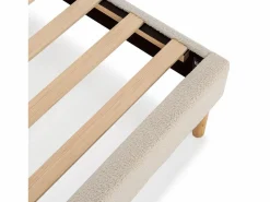 Best VS Venta-stock Base tapizada Niebla 90x190 cm tela borreguito Beige