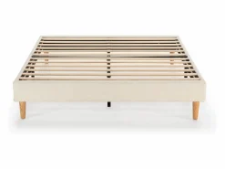 Base tapizada Niebla 140x190 cm tela borreguito Somier - 140X190Cm
