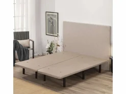 Outlet Base Tapizada 150x190 Beig - Nalui Somier Tapizado